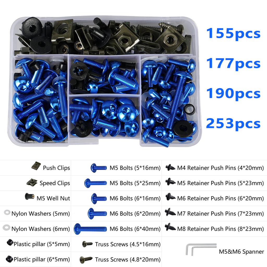 Motorcycle Windscreen Fairing Bolts Kit For Suzuki Gsxr600 Gsxr750 Gsxr1000 Gsx-R600 Gsx-R750