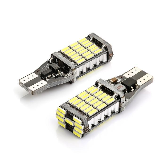 2 PCS T15 W16W 1156 1157 45 SMD LED MOBIL BACKUP REVERSE BULB TURN