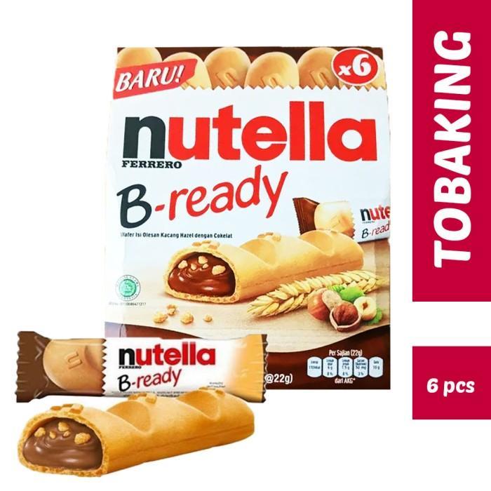 Nutella B Ready Ferrero Wafer Coklat Kacang Hazelnut Halal Redy Stok