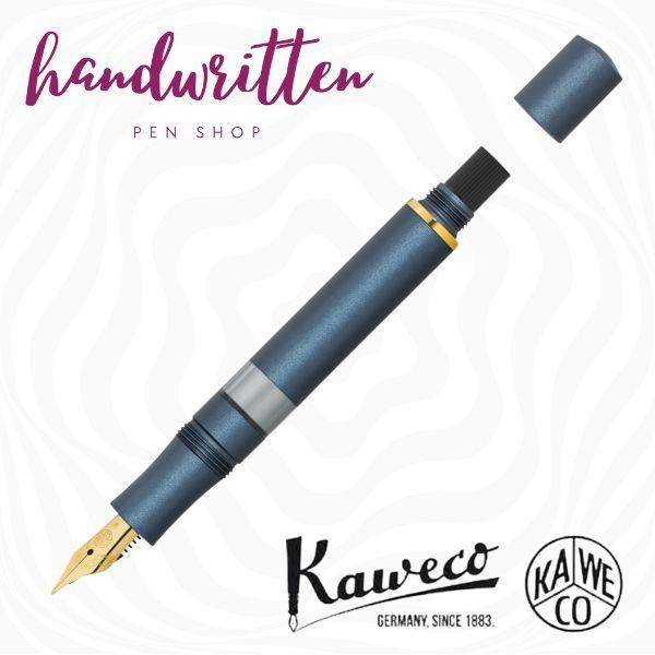 Kaweco Sport Piston Filler Al Fountain Pen Navy/Gold Aluminium Stainless Stationery