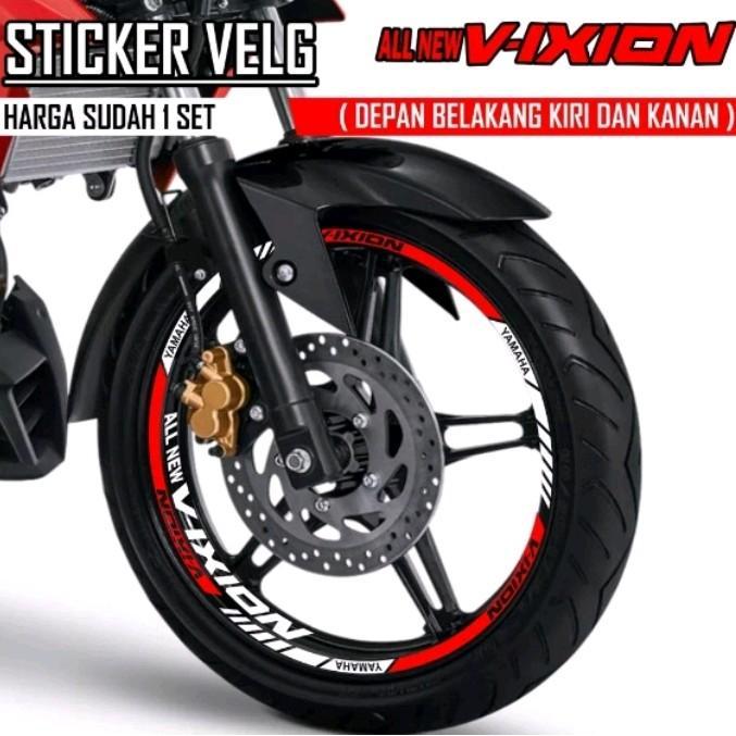 CUTTING STICKER VELG VIXION NEW MOTOR MOTORCYCLE