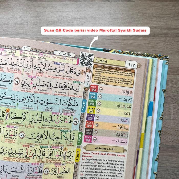 Al Quran Latin Dan Terjemah Hafazan Perkata Latin 8 Blok A5 Bisa Custom Nama Dan Bonus 3 Buku