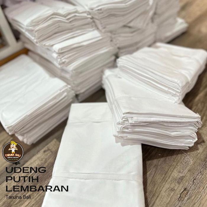 UDENG PUTIH LEMBARAN KOTAK KATUN KAIN UDENG PUTIH LEMBARAN