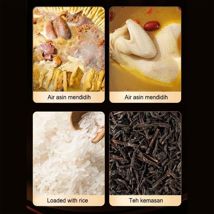 Lenodi Panci Dandang Ember Stainless Steel Tebal Extra/Panci Dandang Stainless/Panci Besar Tahan