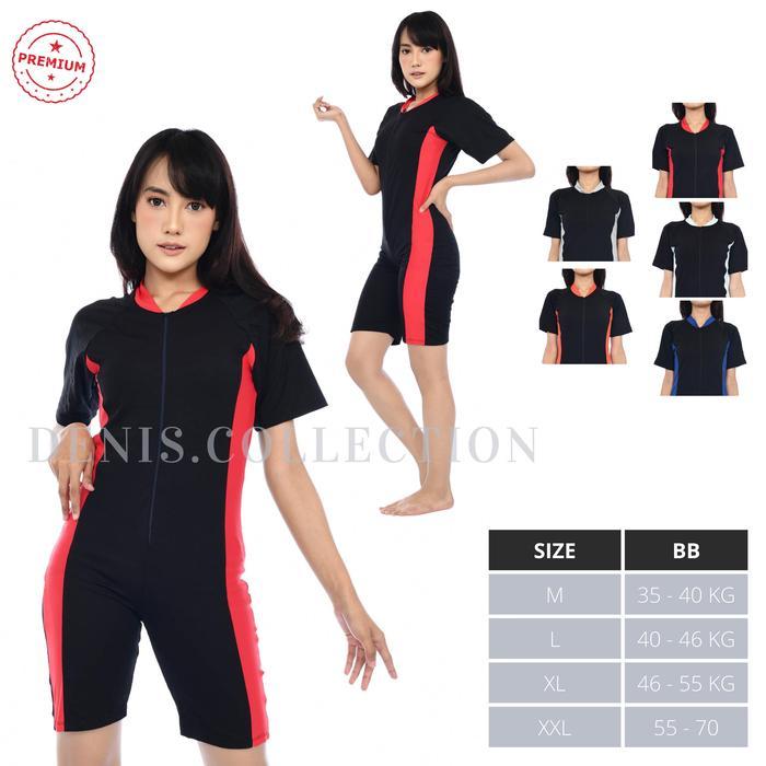Squatident Baju Renang Wanita Model Rok Dan Celana Outdoor Sport Swimwear Bahan Bagus Jahitan Kuat