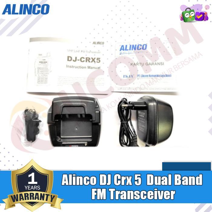 ALINCO DJ CRX5 DJ-CRX5 CRX 5 DUALBAND FREKUENSI GARANSI RESMI ORIGINAL