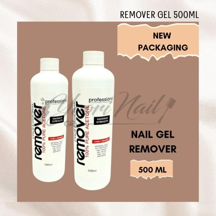 (500ml) Nail remover gel softener nail professional salon penghapus kutek gel nail art remover gel