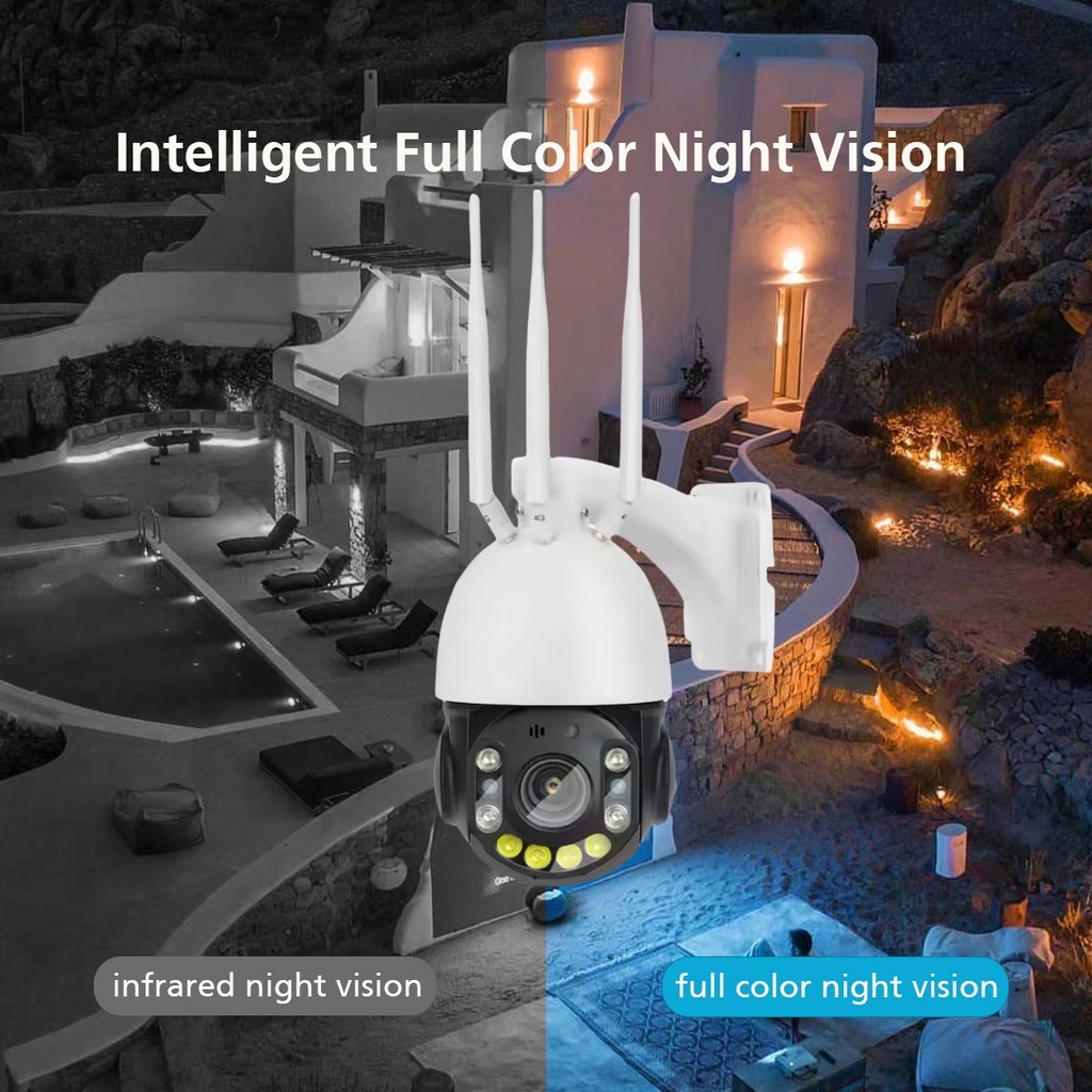 36X 4K PTZ Camera 30X Zoom 360 PTZ IP66 Waterproof Color Night Vision Human Auto Tracking Network