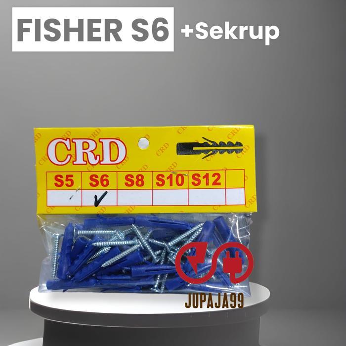 Fisher S6 + Sekrup DUMBO / Fisher S6 Sekrup Isi 25 Pcs