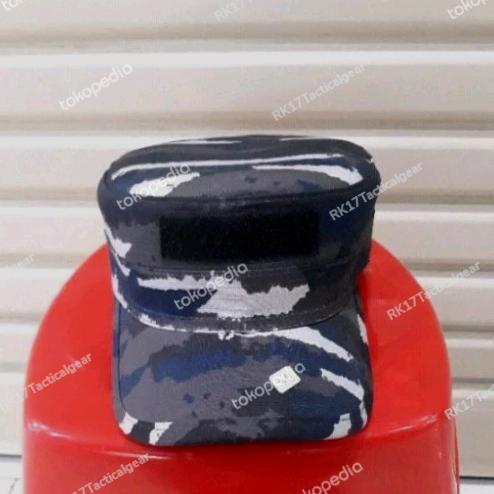 Topi Pet Pdl Tni Al / Topi Pet Komando Al / Topi Komando Loreng Kri Co