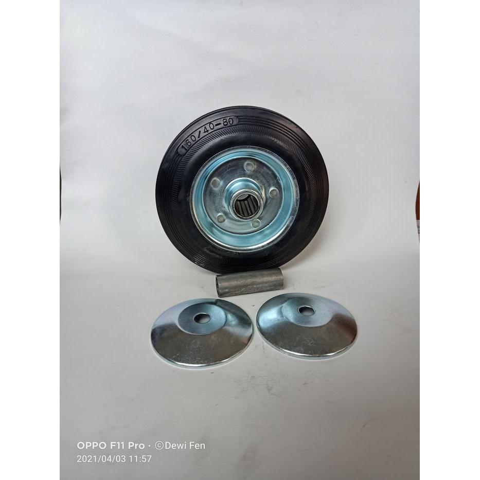 New Roda troli 6" whell only roda karet 6 inch roda gerobak
