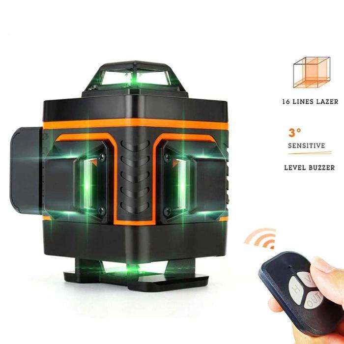 "New" Laser Level 16 Line 4D Laser Pengukur Dimensi Mesin Self Leveling 4D