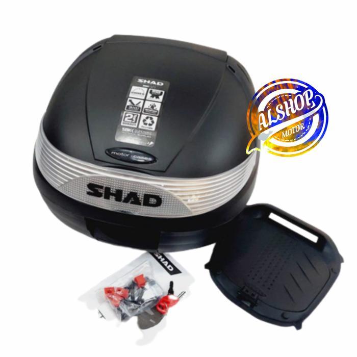 PAKETAN BOX SHAD SH29 DAN BREKET BOX LEXI 125 BOX + BREKET BOX LEXI HELM MOTOR