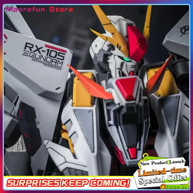 JUJIANG HG RX-105 XI 1/144 Scale Assembly Model Kit Action Figure Robot Toy for Hobbyists And Kids