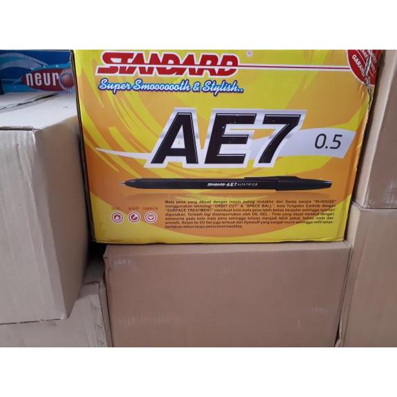 MNTB PEN PENA PULPEN BOLPEN STANDARD AE7/BALPOIN STANDAR AE-7 MERAH STATIONERY