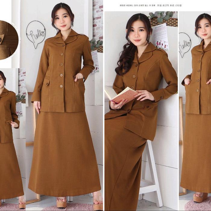 ORIGINAL Seragam Blazer Wanita Pns 7010 Warna Pemda Aceh Lengan Panjang Stelan RokA READY STOCK