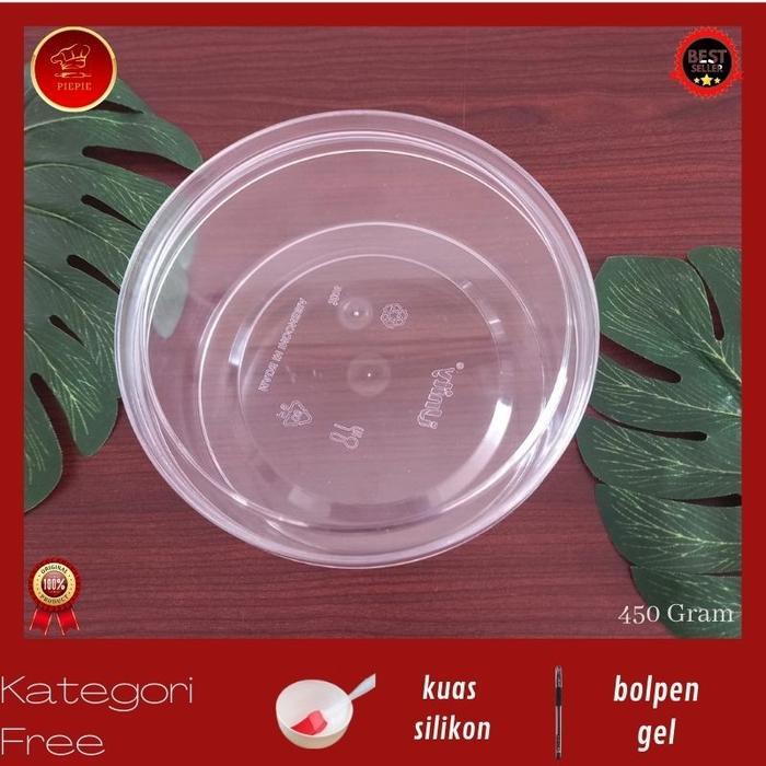 Toples Bulat Kue Kering 250 Dan 450 Gram Mika Polos - 250 Gr