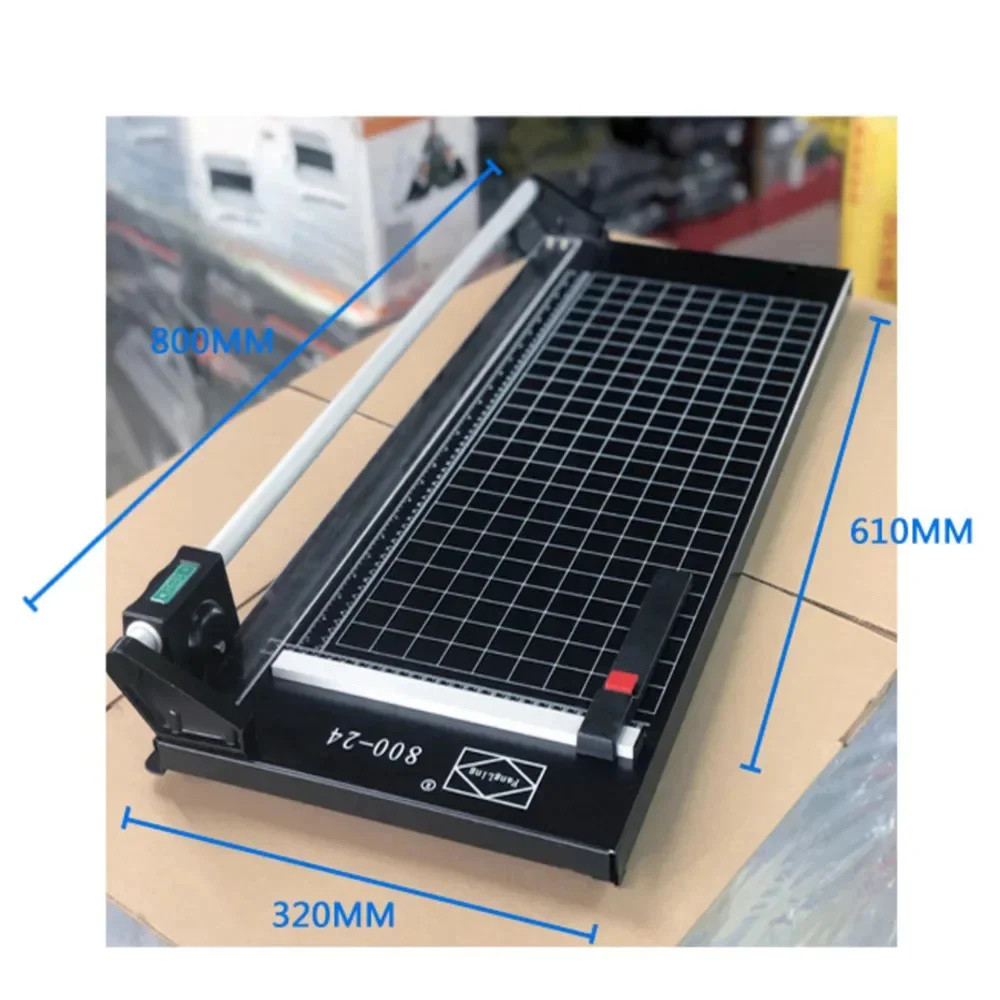 Jual 61cm Cutting Length Manual Rolling Cutter Rolling Paper Cutter Iron Plate Pushing Cutter A2 For