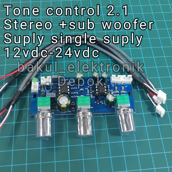 TONE CONTROL 2.1 STEREO +SUBWOOFER SUPLY SINGLE 12V