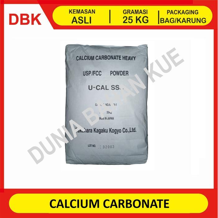 CALCIUM CARBONATE FOOD GRADE CACO3 200 MESH - 1 BAG 25 KG