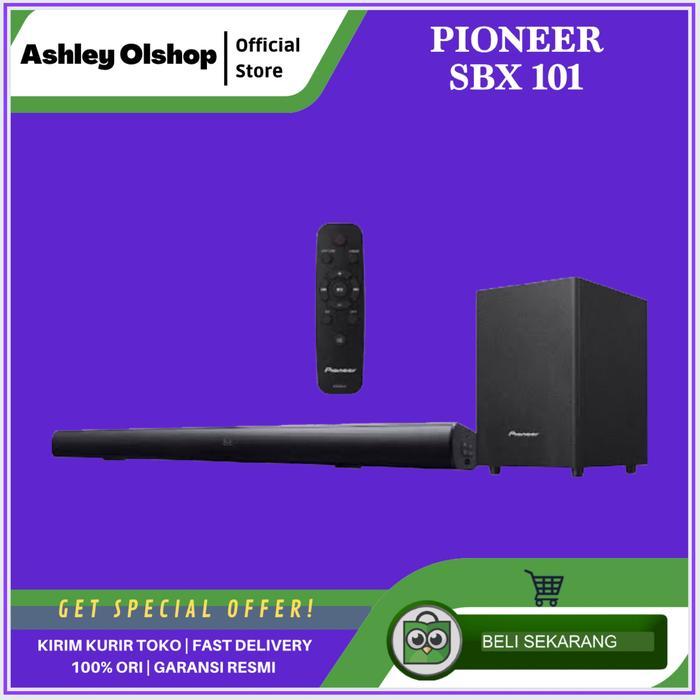 Soundbar Pioneer SBX 101 Speaker Pioneer SBX101 Sound System Pioner SBX-101 Bluetooth - 2.1 Ch [ORI]