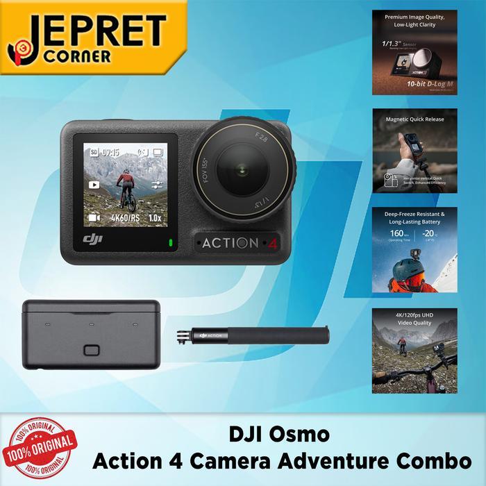 DJI Osmo Action 4 Adventure Combo - Action Camera 4K/120fps