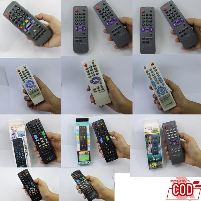 "New" Remot Remote TV SHARP TABUNG ALEXANDER SLIM FLAT MULTI UNIVERSAL