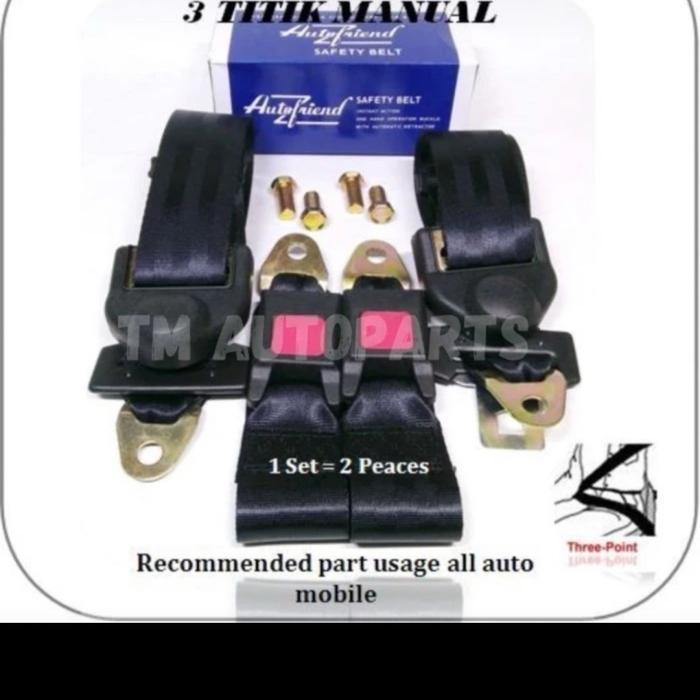 Safety belt manual mobil 3 titik universal semua jenis mobil bisa