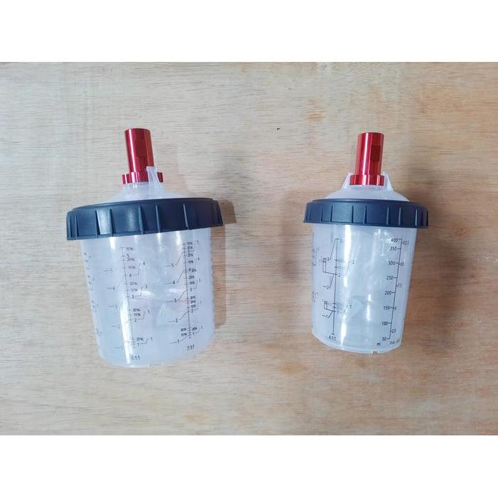 TABUNG SPRAY GUN SNAP LID SYSTEM SNAP COLAD KAZE MIXING CUP