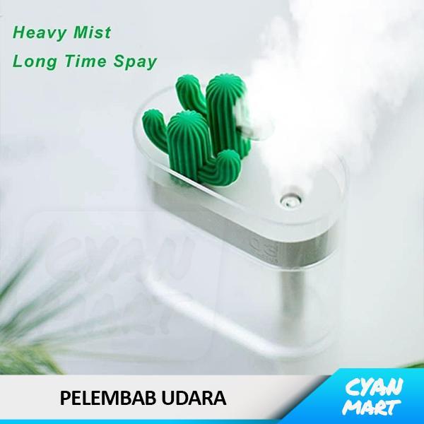 3LIFE HUMIDIFIER PORTABLE PELEMBAB UDARA KAKTUS AROMA TERAPI ELEKTRIK CACTUS HUMIDIFIER AROMA