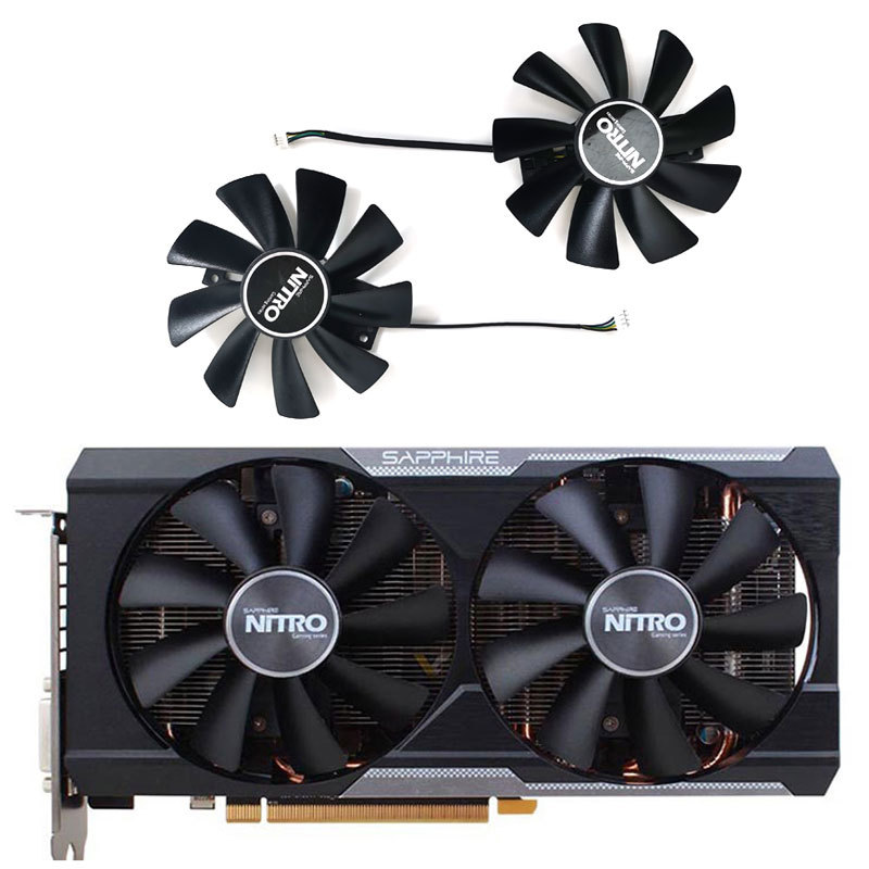 Sapphire 100MM GAA8B2U GAA8S2U 4PIN R9 380 380X Video Fan Sapphire R9 380 380X 2g4G D5 Graphics Card