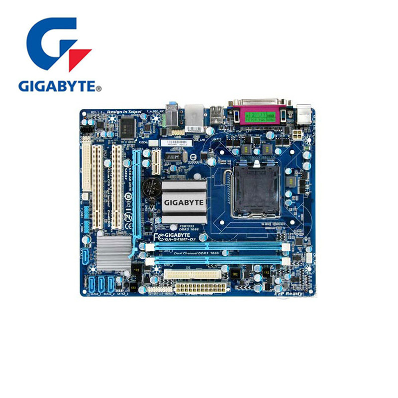 100% Gigabyte GA-G41MT-D3 Motherboard LGA 775 DDR3 8GB 1066Mhz Desktop Mainboard For Core 2 For Inte