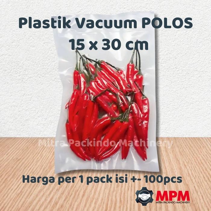 HARGA DISKON Plastik Vacuum 15x30 / Plastik Vacum Makanan 15 x 30 FROZEN FOOD KRT