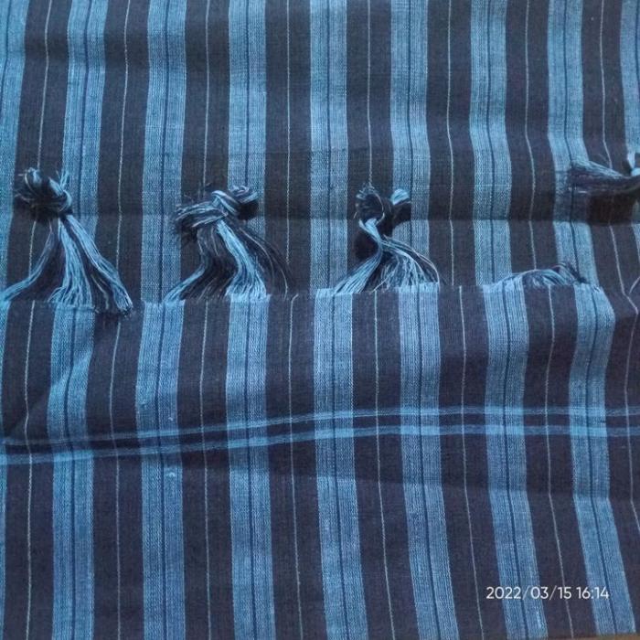 "New" Kain Tenun Tradisional Lurik Tangan - Jarik Lompong Keli - Gendongan Rumput Jamu Kayu