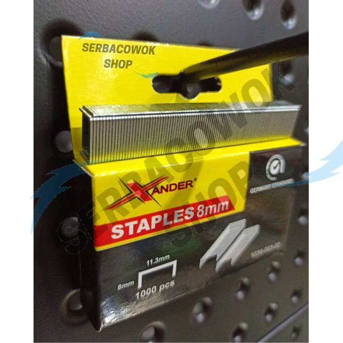 "New" Xander Isi Staples Tembak 8 mm Gun Tacker 4 - 14 mm Staples Jok Murah