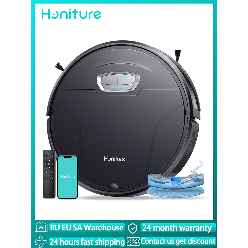 Pembersih Vakum Robot Honiture G20pro 4500Pa 3 In 1 Robot Menyapu dan Mengepel Pengisap Kuat Robot P