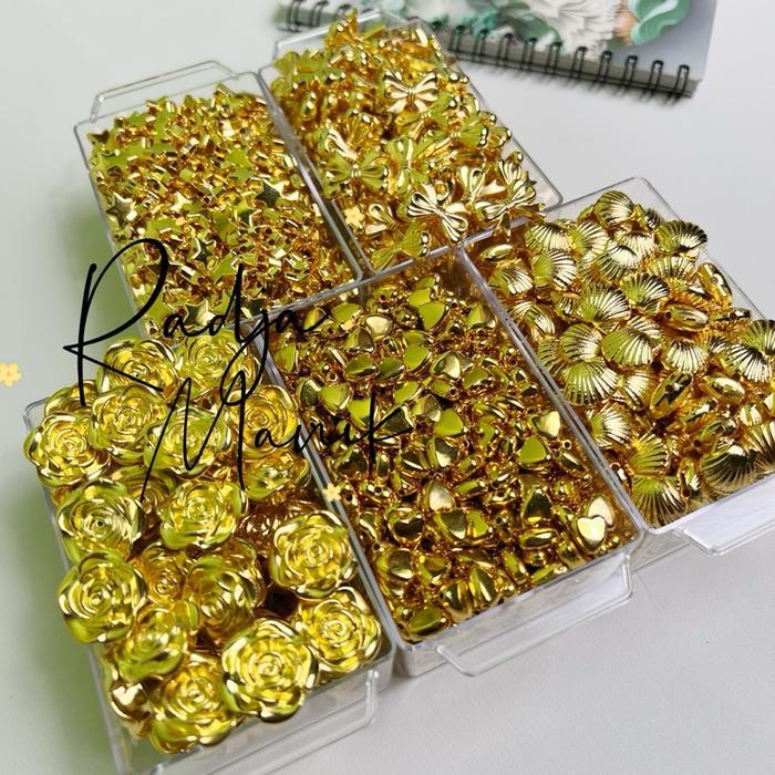 Manik Mote Love kerang Rose bintang Gold Series (15gr)