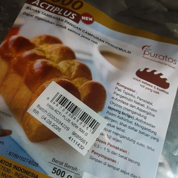 PURATOS S500 ACTI PLUS PELEMBUT ROTI 500 GRAM