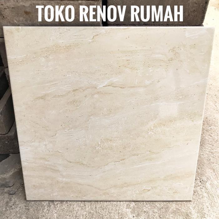 Keramik 50x50 marble (gloss)/keramik lantai motif marmer/keramik cream