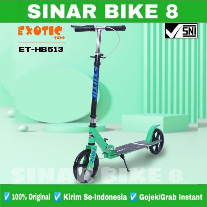 Scooter Skuter EXOTIC ET HB 513 Anak & Dewasa 100 Kg Rem Tangan Manual