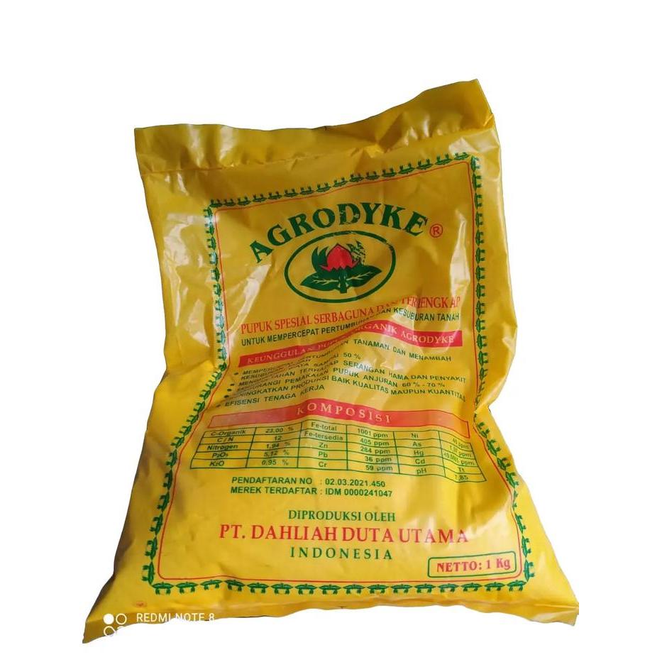 PUPUK ORGANIK AGRODYKE UNTUK SEGALA JENIS TANAMAN TANAH