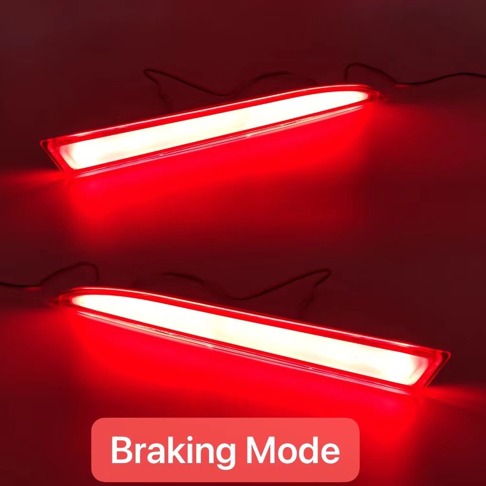 2pcs Led Car Rear Bumper Reflector Light for Perodua Myvi Lagi Best 2012-2014 Alza 2009-2013 Rear