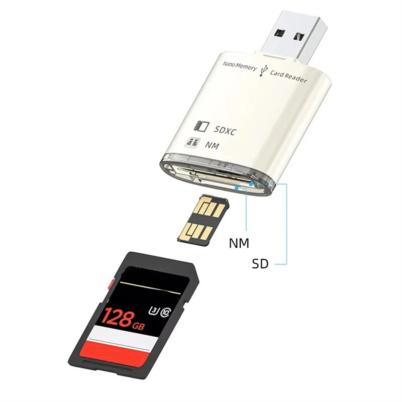 ABGB-USB 3.0 Card Reader For Huawei NM Nano Memory Card Write Adapter PC Memory Extend USB Converter