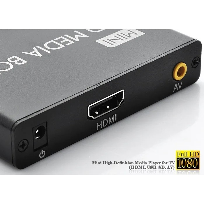 REDAMIGO Full HD 1080P Media Player Center MultiMedia Video Player Media Box With HDMI-compatible AV