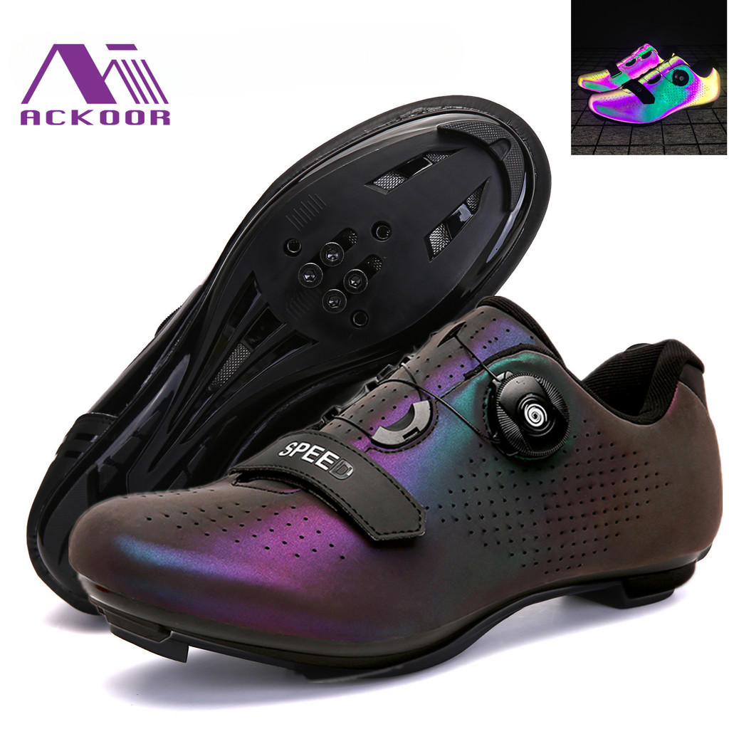 Professional Sneakers Men Ultralight Cycling Shoes Spd Luminous Road Bike Shoes Self-Locking Bicycle