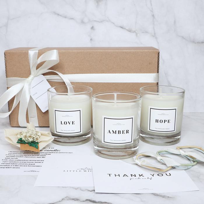 "New" GIFT SET LILIN AROMA TERAPI SCENTED CANDLE AROMATERAPI / LILIN AROMA TERAPI / LILIN AROMA