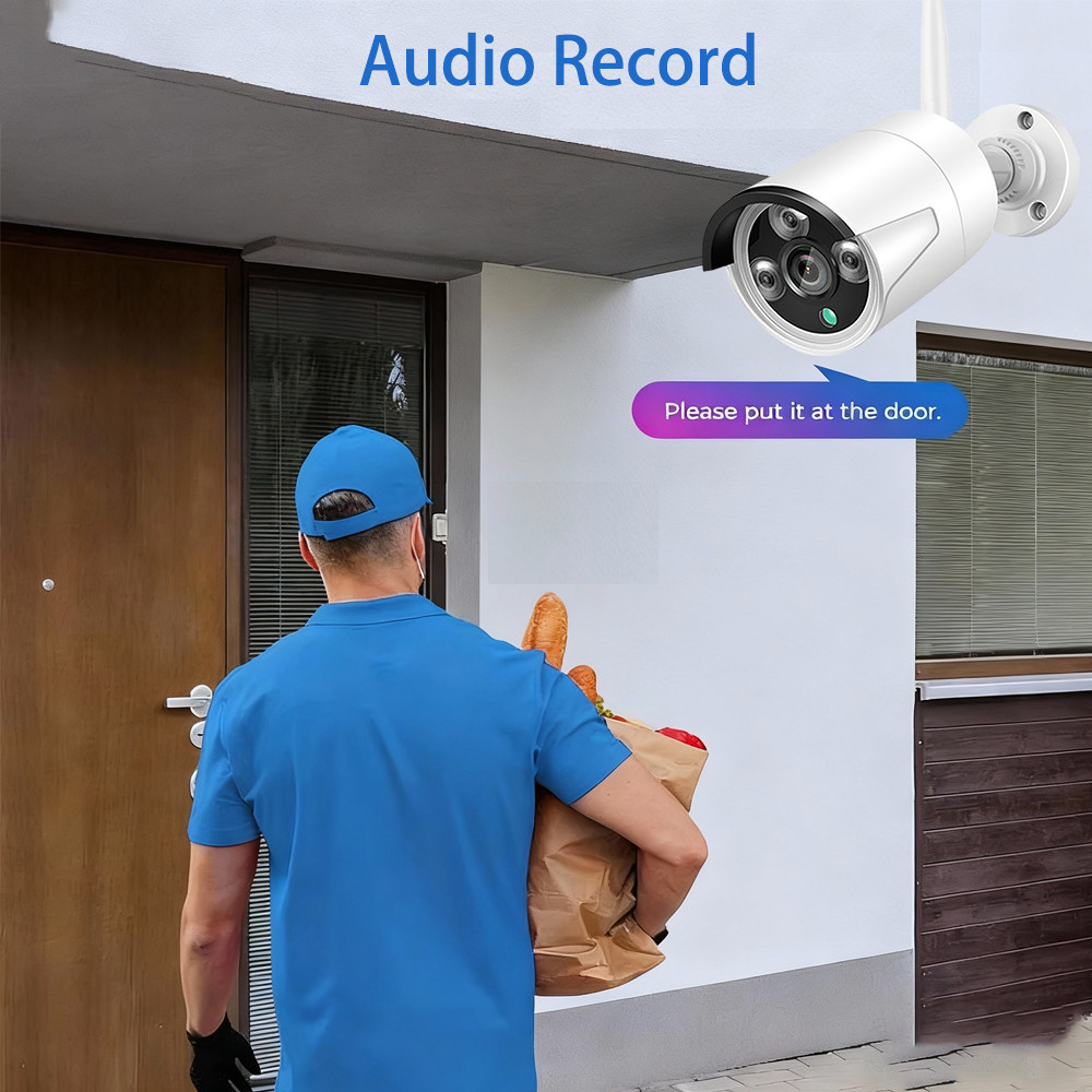 16CH 5MP Bullet Outdoor CCTV Surveillance Set Audio Recording Wireless WiFi NVR Kit Home Security