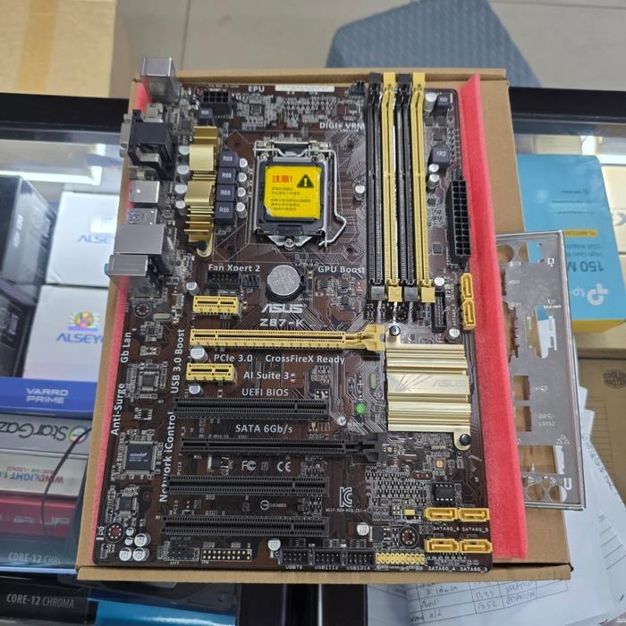 MOTHERBOARD ASUS Z87 K LGA 1150 BARU