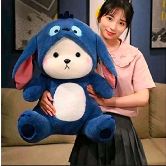 Miniso Toys - 60 Cm Boneka Jumbo Tedibear Custom Lotso Stitch Bahan Plush Halus Dan Lembut Toys