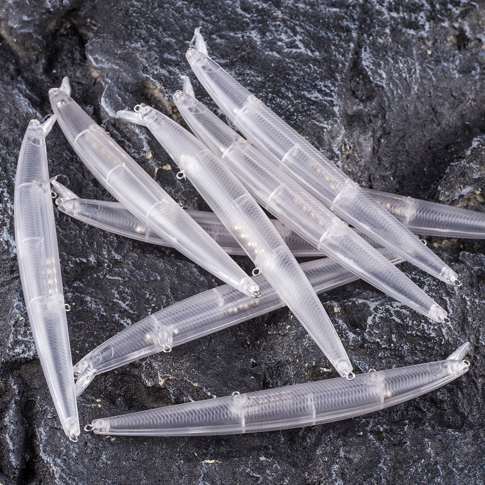 Dr.Holife 15PCS/LOT Unpainted Minnow Blanks Lure 18.5CM 20G Float Minnow Body Rattles Artificial